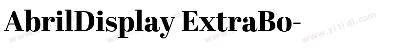 AbrilDisplay ExtraBo字体转换 AbrilDisplay ExtraBo字体转换